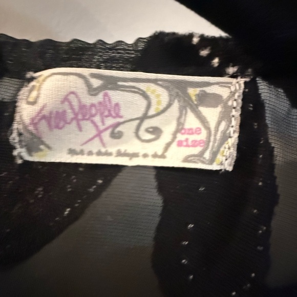 NWT - Free People - Sheer Floral Lace Kimono Cover-Up in Black and Gold - Picture 5 of 6